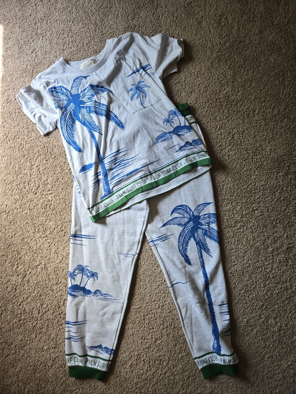 Vintage Havana Palm Surf Club Tropical Lounge Set